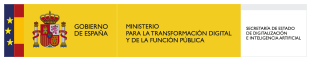 Logo ministreio para la transformación digital y de la función pública